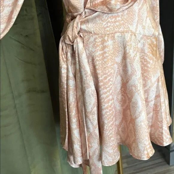 Acler Blush  snake print Mini Dress, US6 - Picture 9 of 16